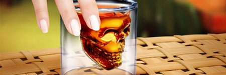 Doomed – crystal skull shot glass