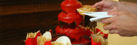 Ketchup fountain