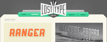 Lost Type comes with really cool fonts