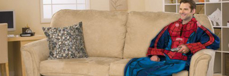 Super hero snuggies….Now THAT is cool